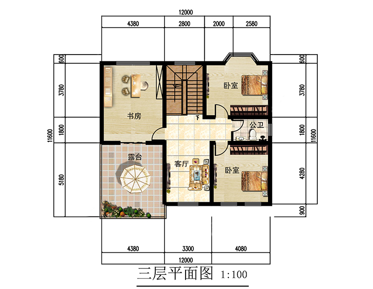 占地150方简欧住宅,挑空客厅震撼大气