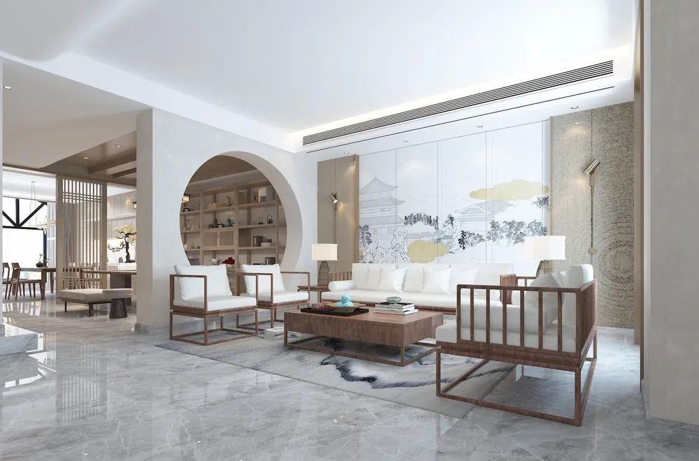 |终于从平层换成别墅，把它装修成新中式风格，全屋不仅大气还温馨