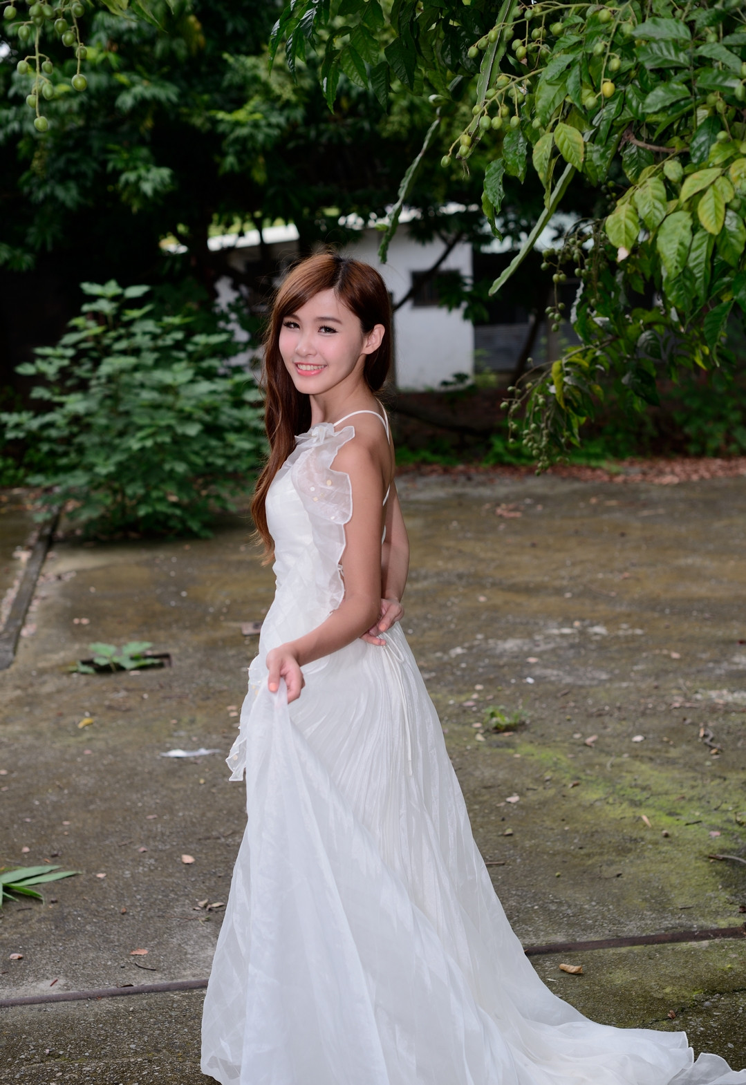 风起洛阳|美女穿白纱室外试镜-宛如仙女下凡