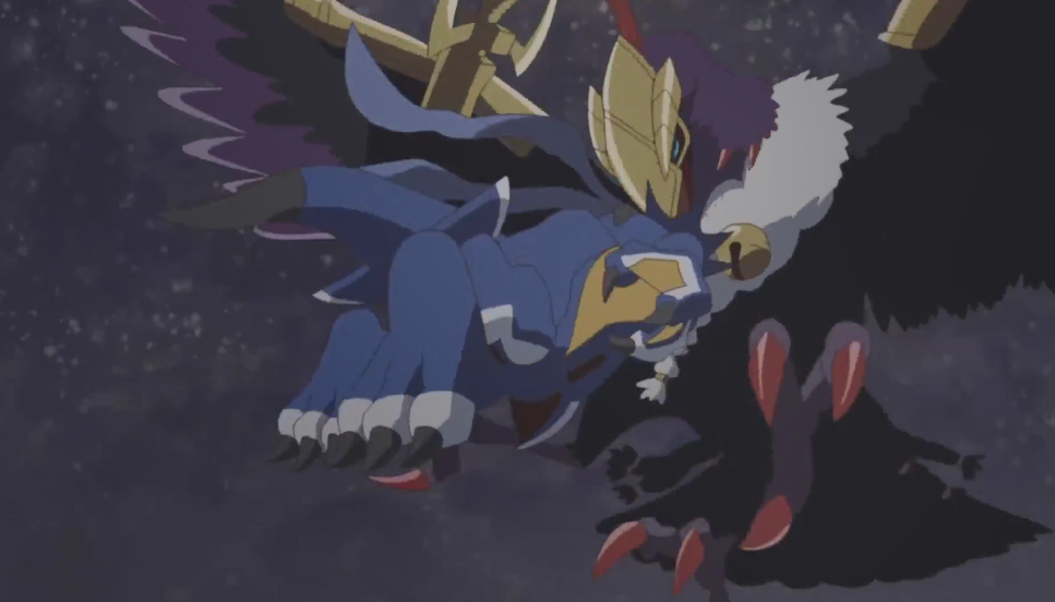 数码宝贝|数码宝贝鬼游：伽马兽VS八咫乌兽，获得第二种成熟期