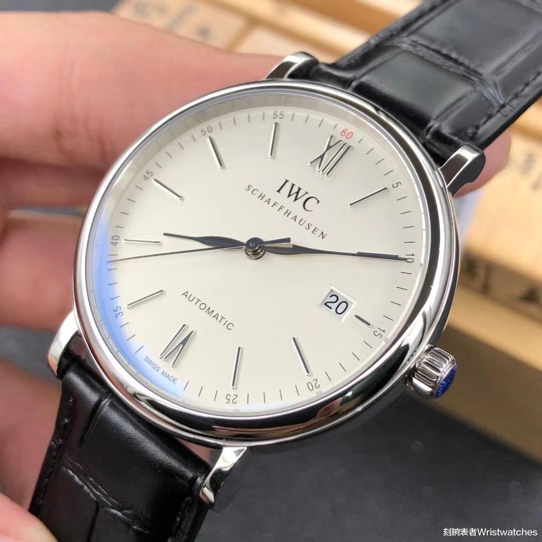 刻腕表者Wristwatches|AF厂万国柏涛菲诺白盘复刻表细节工艺详解!