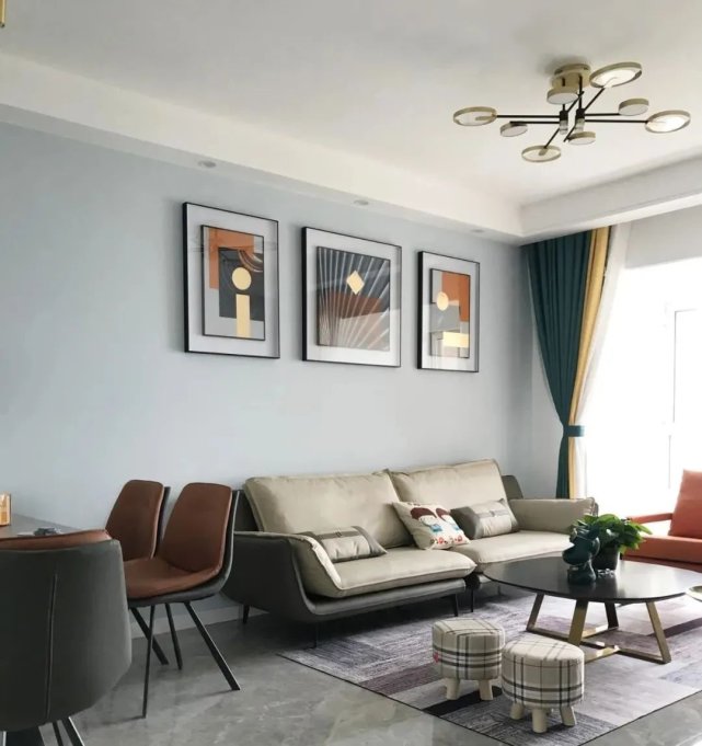 123平方现代风三居室，这就是简单生活的模样