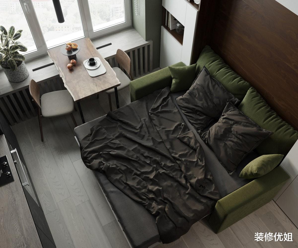 装修优姐|单身男主的独居生活,坐拥19㎡空间,隐藏式床铺,越住越上瘾