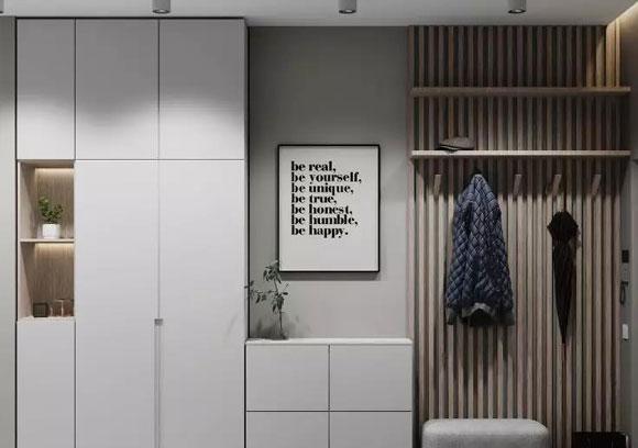 入户门两边都是墙，并且都不能拆，该怎样做鞋柜？