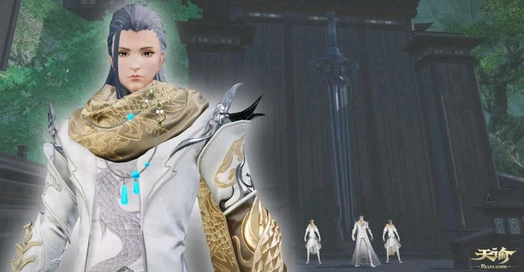 天谕|天谕手游闷骚男即将上线，骑着大龙唱着歌，原神钟离自叹不如