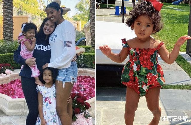 刘敏涛|瓦妮莎晒小女儿近照：微笑吐舌神似科比，如今2岁深受姐姐们宠爱