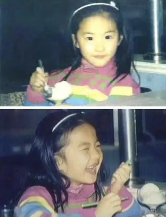 刘亦菲|刘亦菲幼儿园毕业照曝光，扎羊角辫超软萌，网友大赞从小就是C位