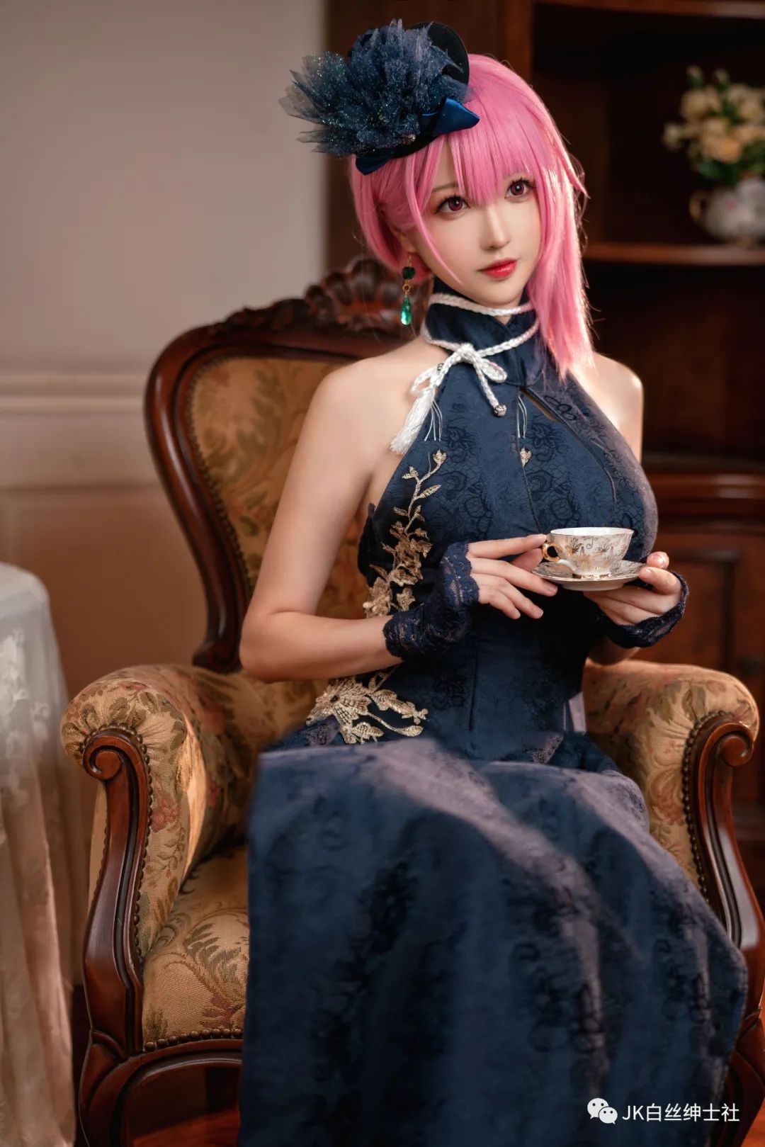 碧蓝航线|cos：碧蓝航线旗袍?黑太子cos正片@南宫