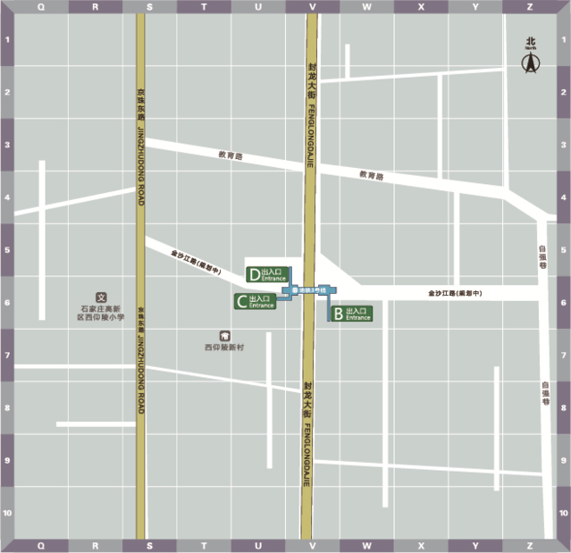 石家庄日报客户端 石家庄地铁3号线一期东段及二期工程车站出入口位置示意图公布