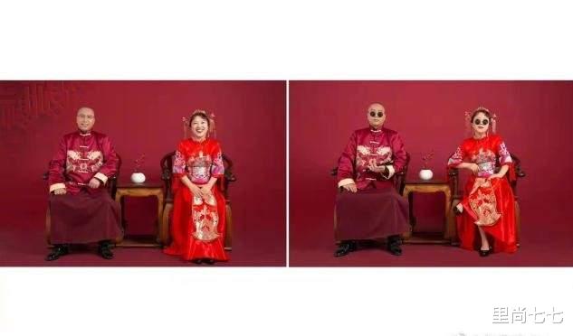 赵奕欢|赵奕欢晒全家福，母女同穿旗袍秀身段，父亲光头造型竟然也很帅