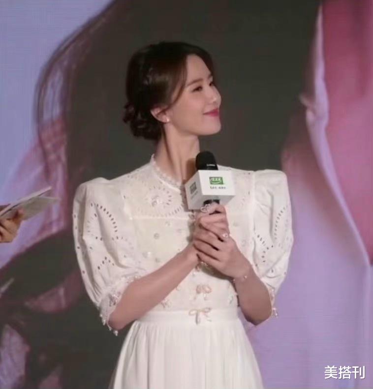 刘诗诗|温柔小仙女上线！刘诗诗一袭白裙出席活动，网友：世界名画级别