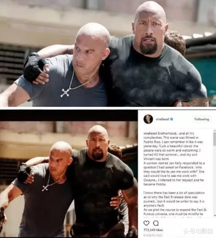 道恩·强森|消费保罗沃克？范迪塞尔邀巨石强森演《速激10》，称对方小兄弟