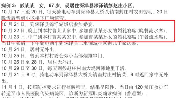 石家庄新增确诊病例轨迹公布,2人同时参加婚宴,其中一人连着3天参加婚宴