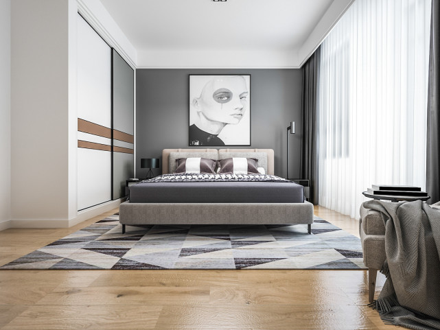 |150平现代四居室以新贵，清爽为主要的理想家园