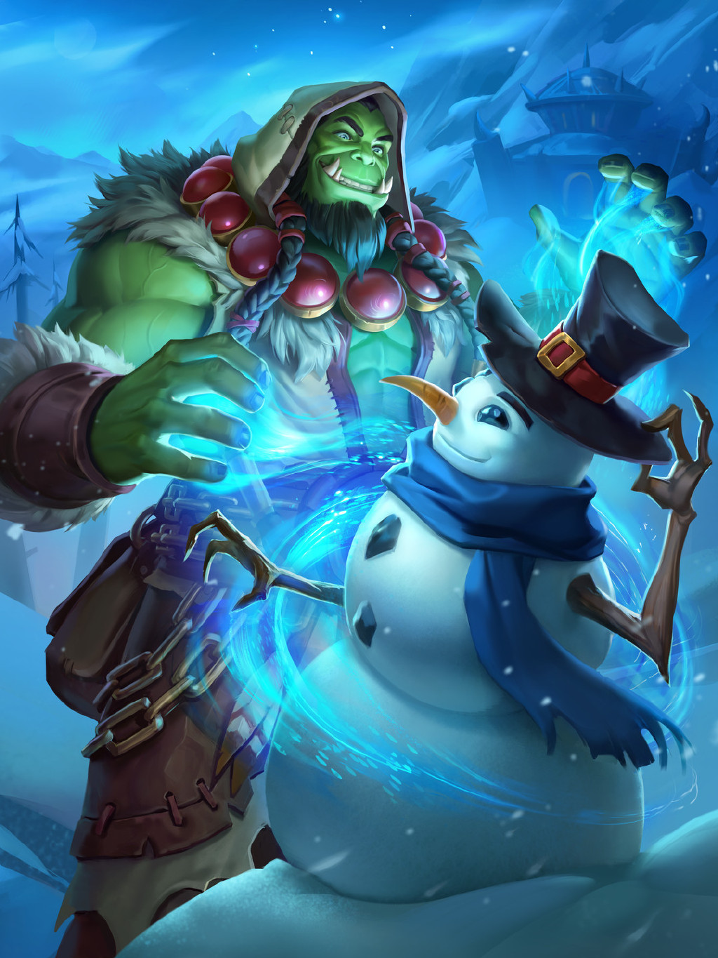 炉石传说|炉石传说:冬幕节皮肤的背景小彩蛋,虽然买不起,看看总行吧?