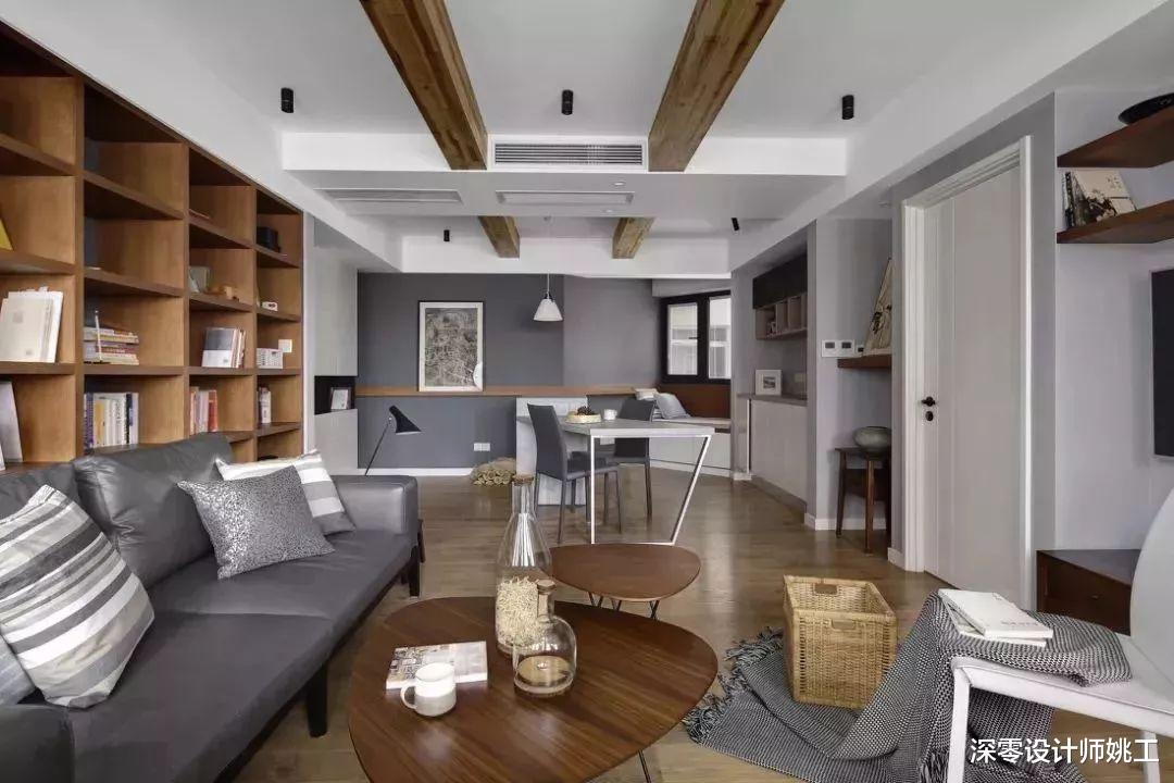 横梁即便不拆不砸，也能藏起来，个人建议第3种法子，省钱又美观