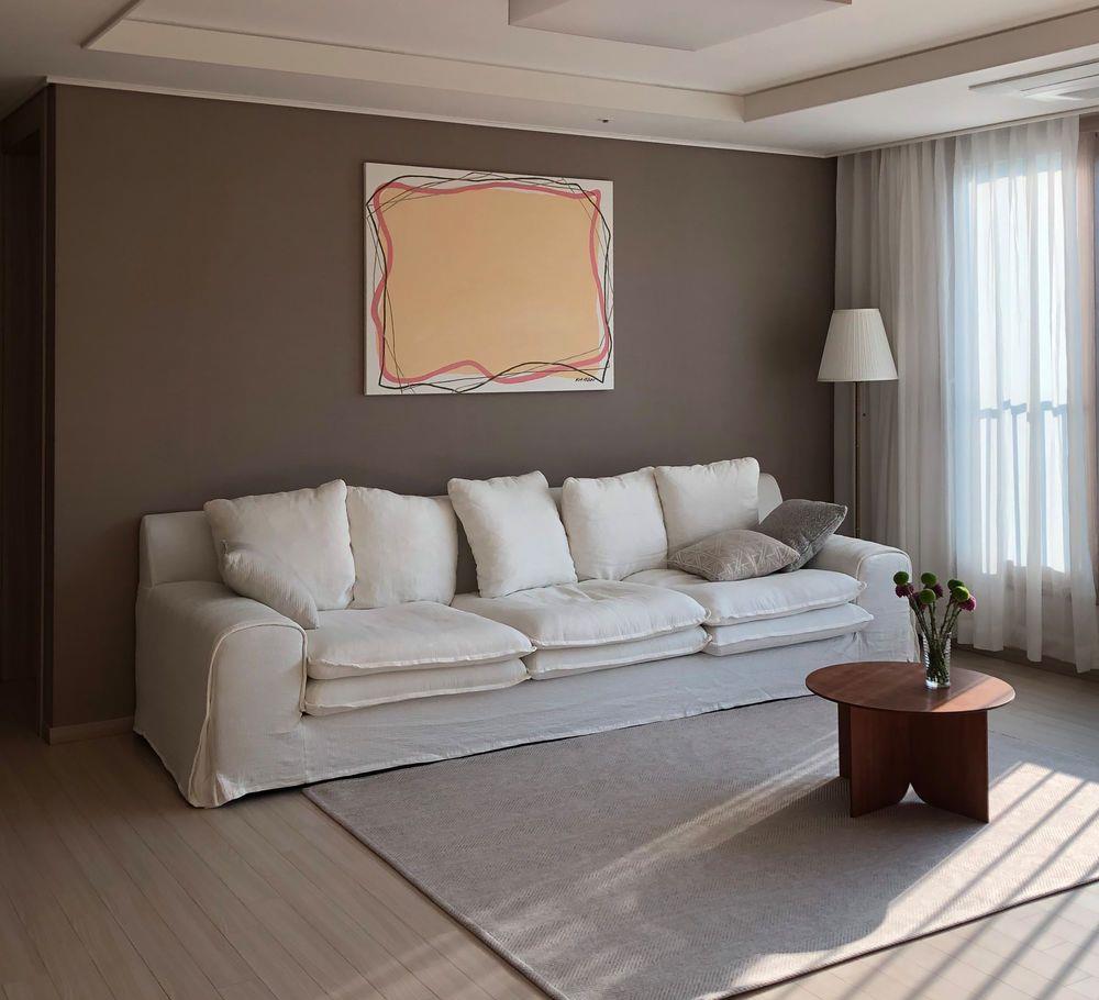 |这对韩国夫妻好会做减法,100平全屋清干净走极简风,越住越舒适