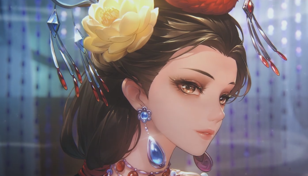 甄姬|王者荣耀甄姬女儿国皮肤PV上线，黄白配色绝妙，不输典藏皮