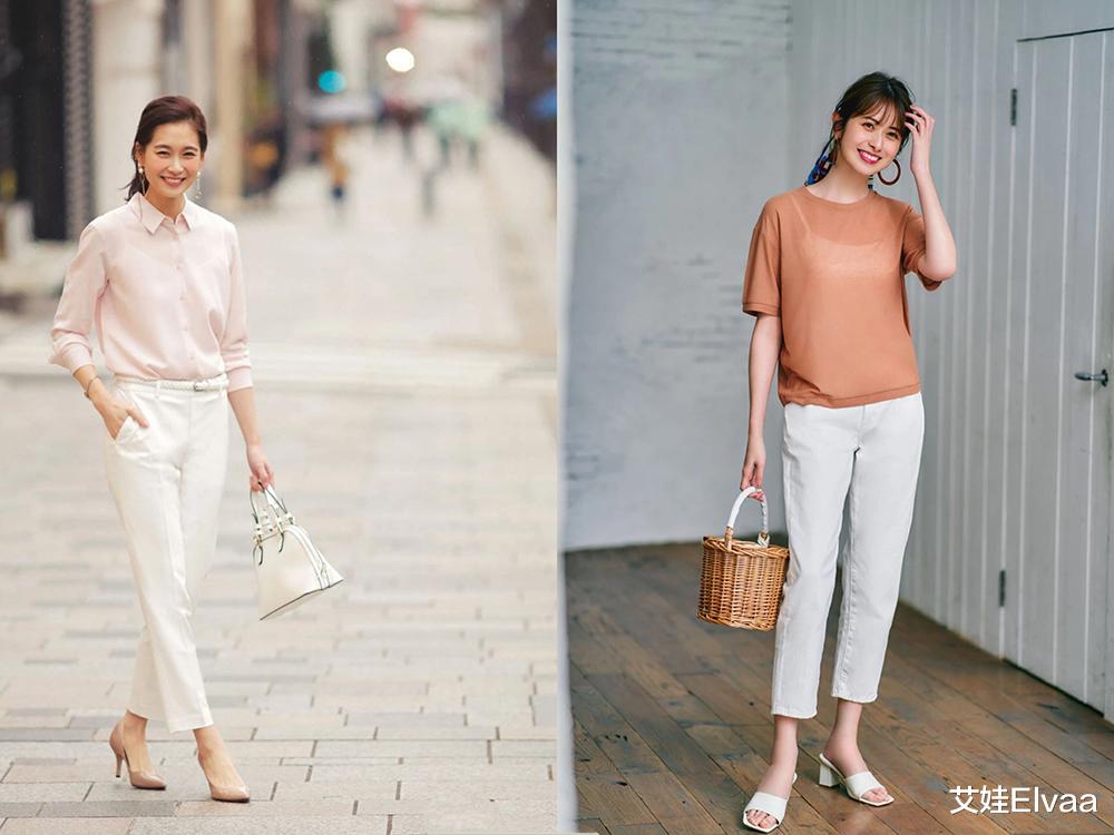 艾娃Elvaa|白裤子高级又时髦，怎么选择上衣和鞋履和它搭配？这份穿衣指南告诉你