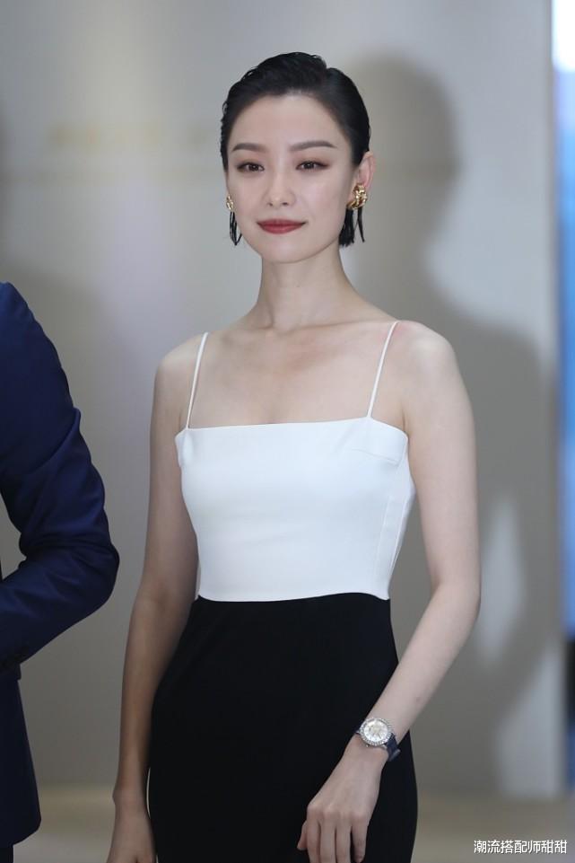 倪妮|倪妮真是把黑白搭配出了高级感，这么简单的颜色，却很高级