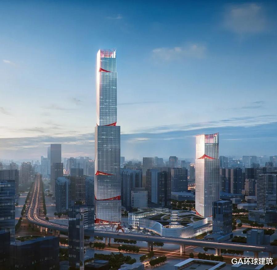 小贤看的体育 江西第一高楼——万达赣州之星，传统与当代并置
