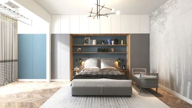 简易设计|混搭风拼接，客厅隔出小卧室，68m2的2室旧房越住越大