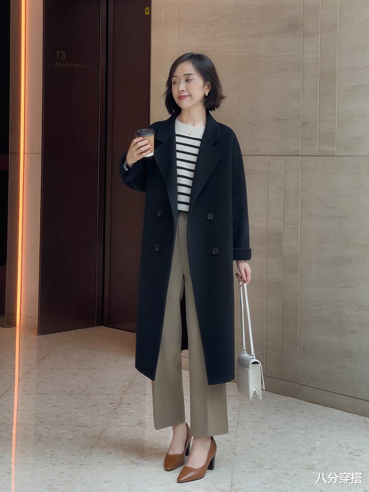 八分穿搭 秋冬不知道怎么选外套？码住这件黑色大衣，经典百搭又不挑人