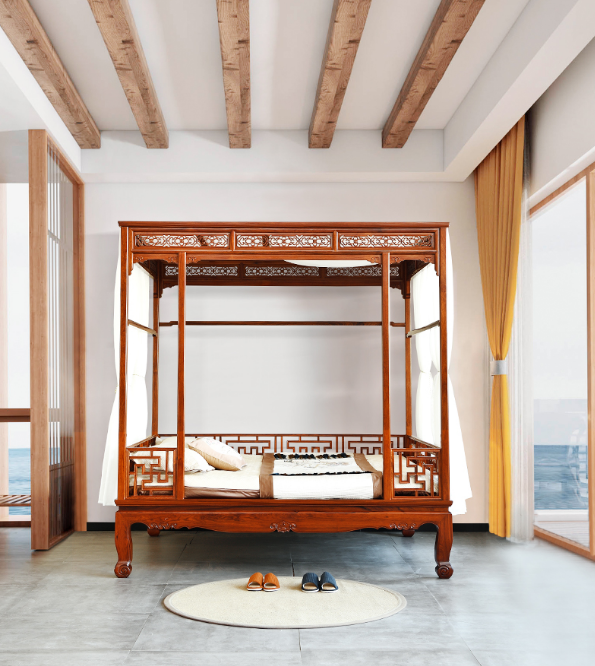 苏素明式红木家具|架子床,被王世襄先生称为“最科学的床”
