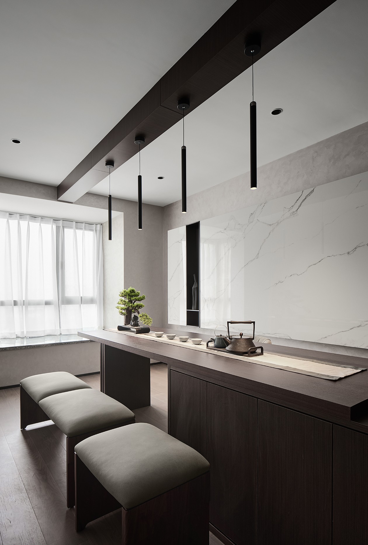 【鲁班装饰】招商雍和府138m2现代风格 摆脱平凡乏味