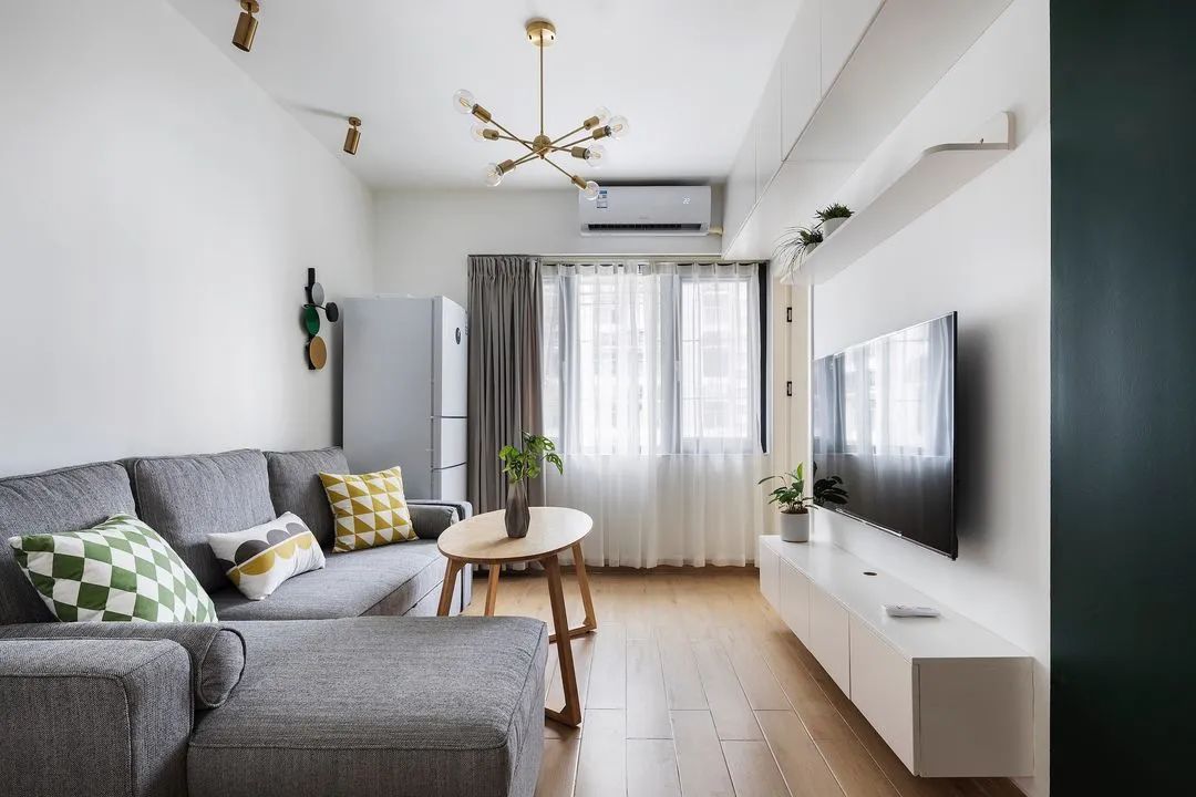 时尚装修设计大全|38㎡小户型住下三代五口人，空间丝毫不浪费，功能齐全又温馨！