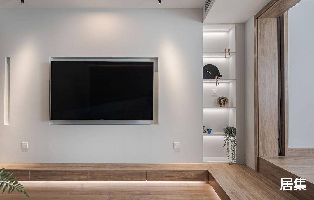 一家三口的房,采用合理的收纳,让整个室内变得美观又大气