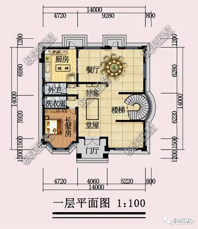占地方正大气，这款四层欧式别墅外观精美，百看不厌！