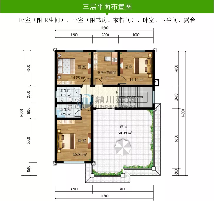 |6款平屋顶农村别墅，漂亮实用还省钱，第三款17万就能建