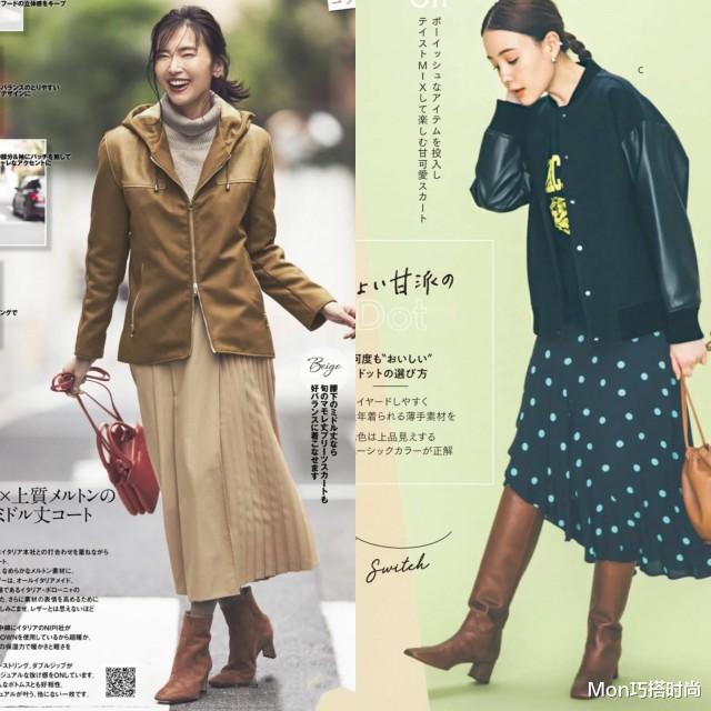 Mon巧搭时尚|今秋满大街的“平头鞋”,搭配半身裙优雅又显气质,走哪都是焦点