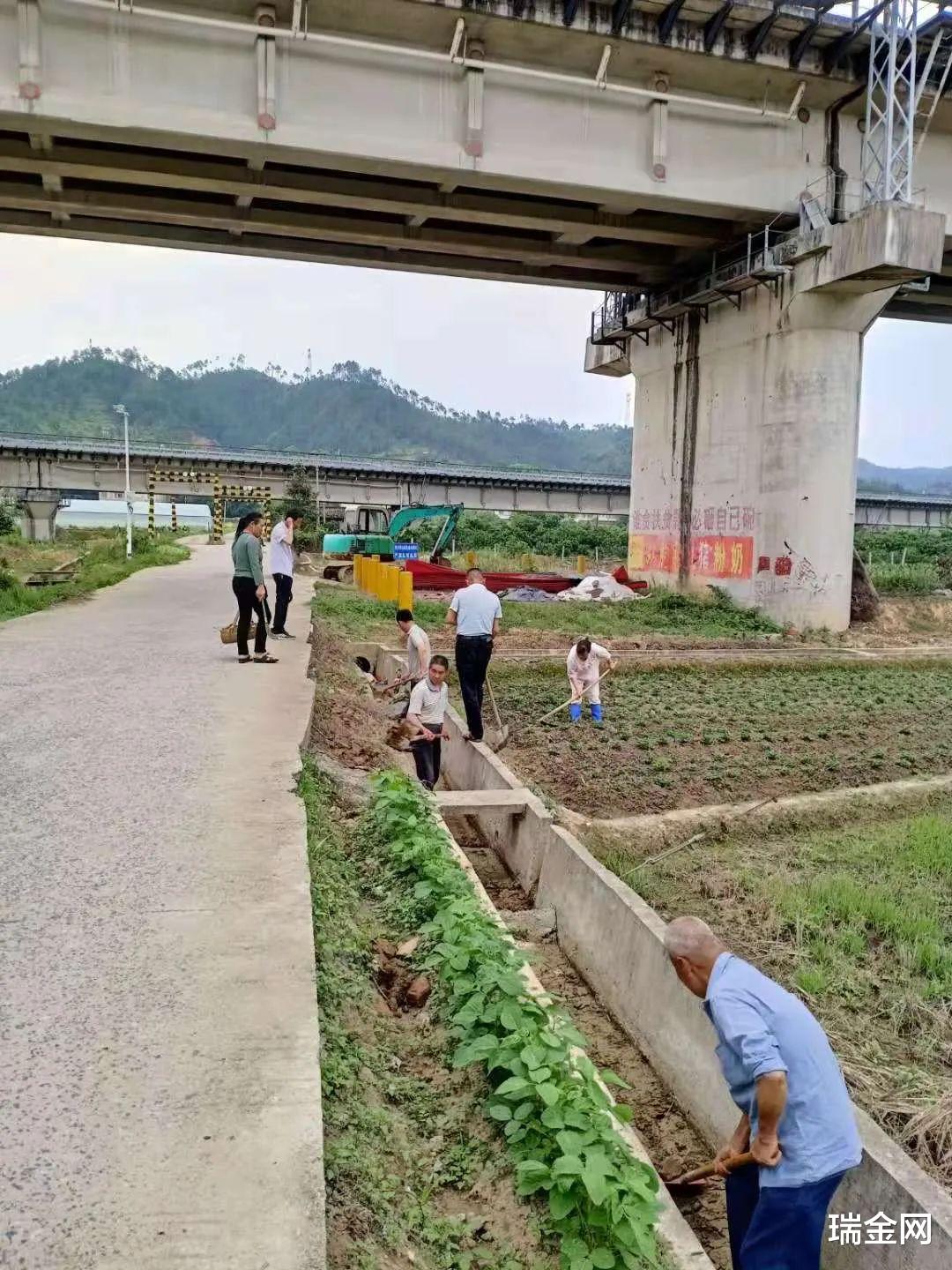 瑞金网 瑞金云宵水库下游灌溉水圳通了