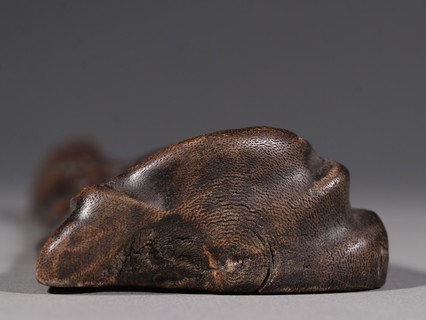 和田玉籽料|清乾隆 和田玉籽料扳指带盒一套