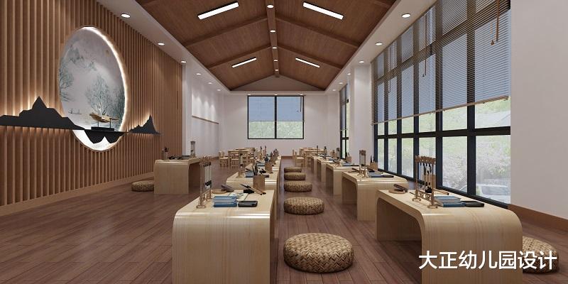 教室|幼儿园设计：国学教室如何打造才能实用又美观？
