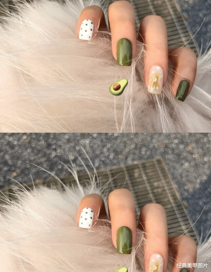 发型|春日小清新奶绿色美甲，可爱又清爽，小仙女入手不亏