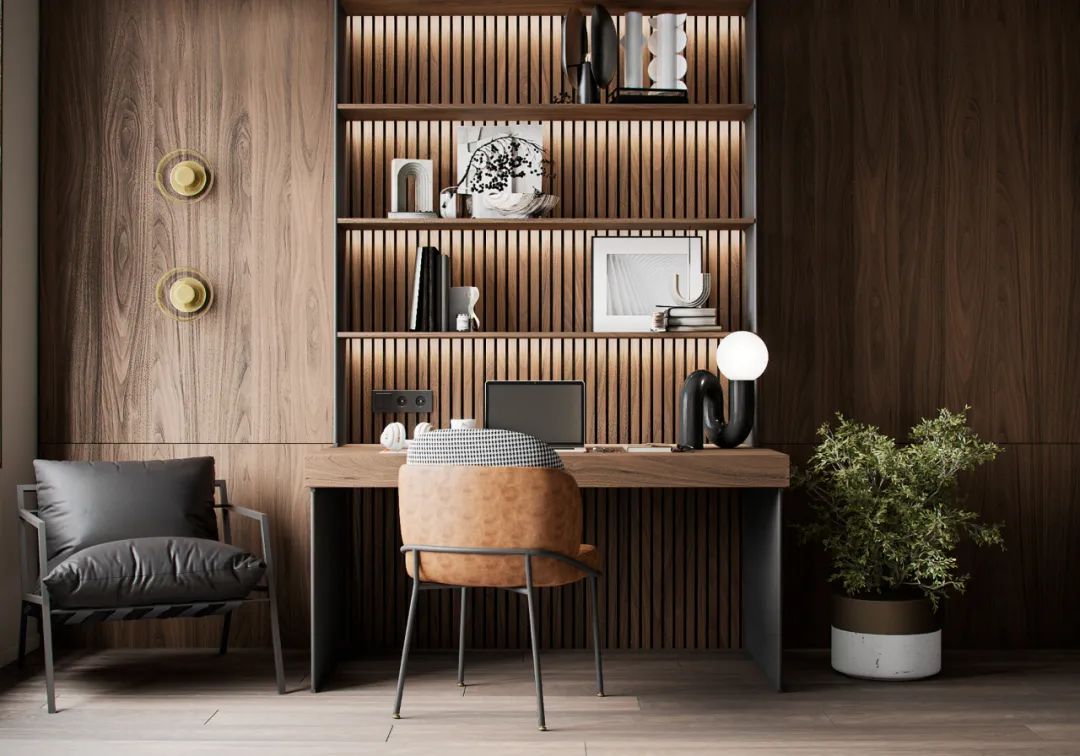 室内空间设计师:高级灰+胡桃木,不一样的视觉盛宴!