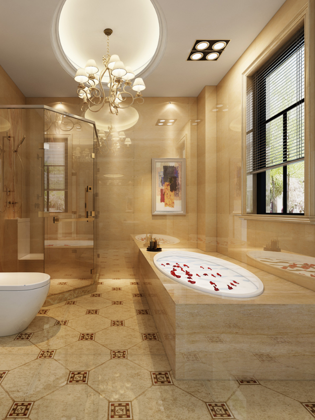 珊珊为何来迟|230平欧式风四居室以暖色调为主,干净大方,给人以舒适的感觉