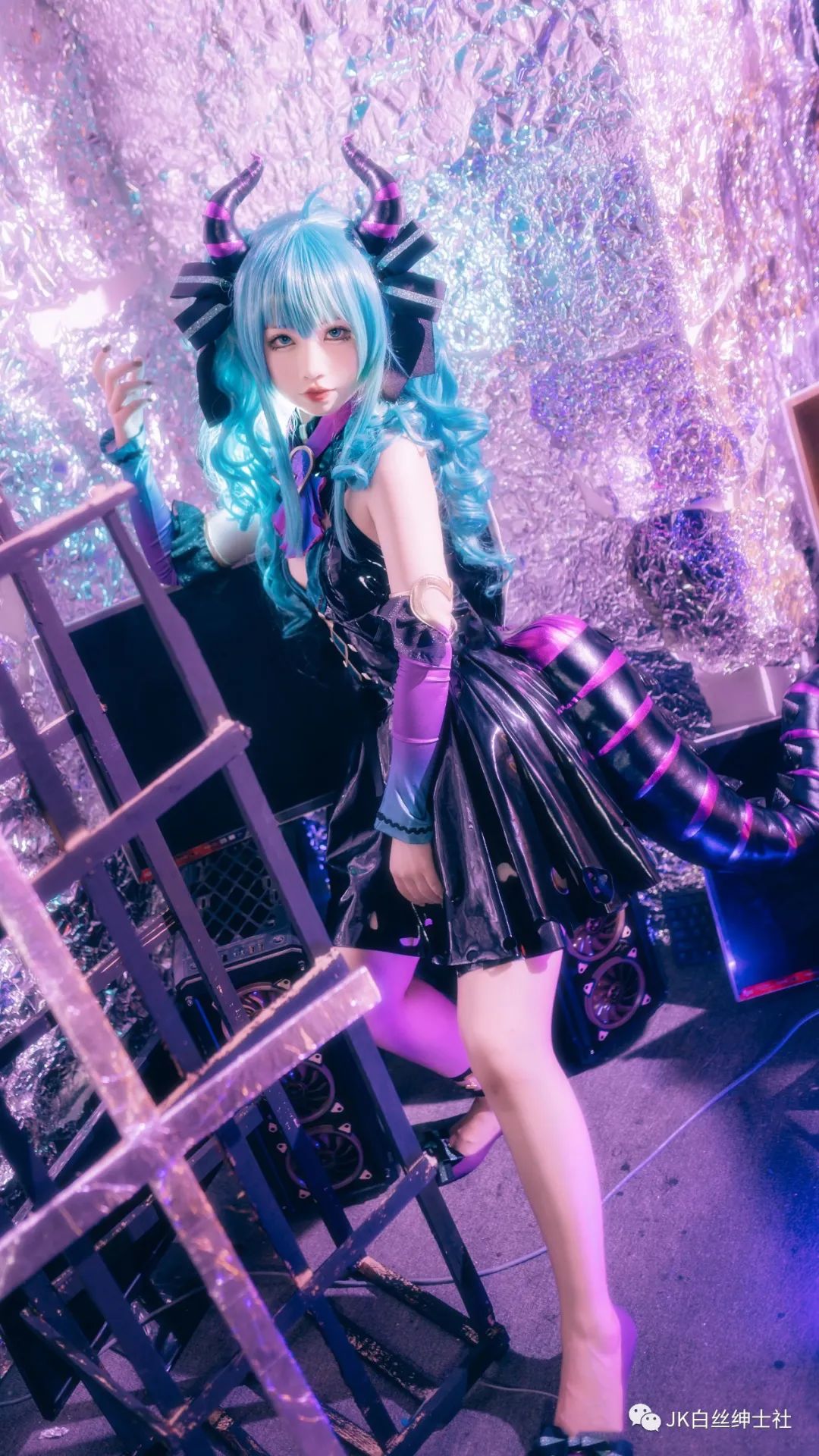初音未来|cos：初音未来miku小恶魔cos正片@雪糕有点咸