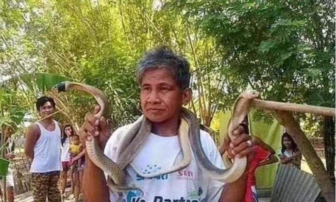 菲律賓專傢自稱對蛇免疫，現場表演被蛇咬，不料當場死亡-圖7