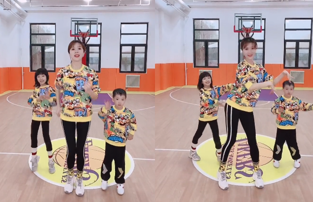 金巧巧|46岁金巧巧挑战“蜘蛛腿”！跨步深蹲毫不费力，穿运动内衣秀腹肌