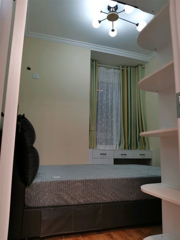 简易设计|新房完工了,墨绿色为主调,目前花18W,被橱柜颜色败笔了