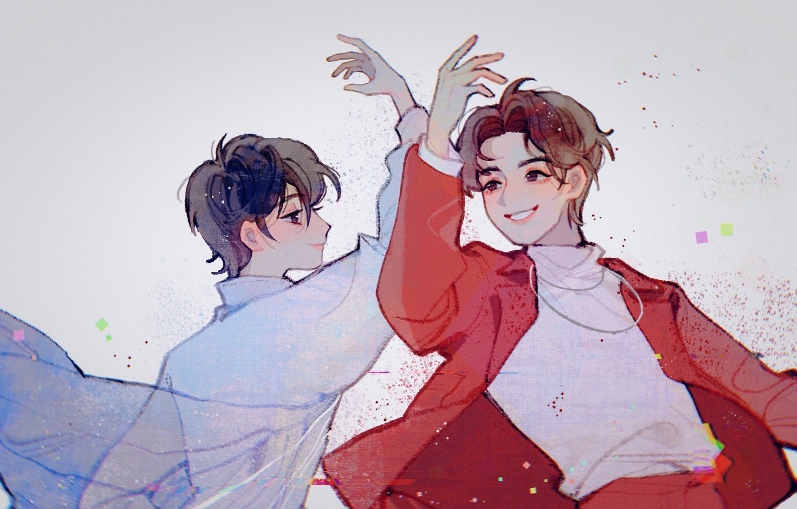 bilibili|B站被这对CP刷屏了，红西装和白色汉服，绝美啊！