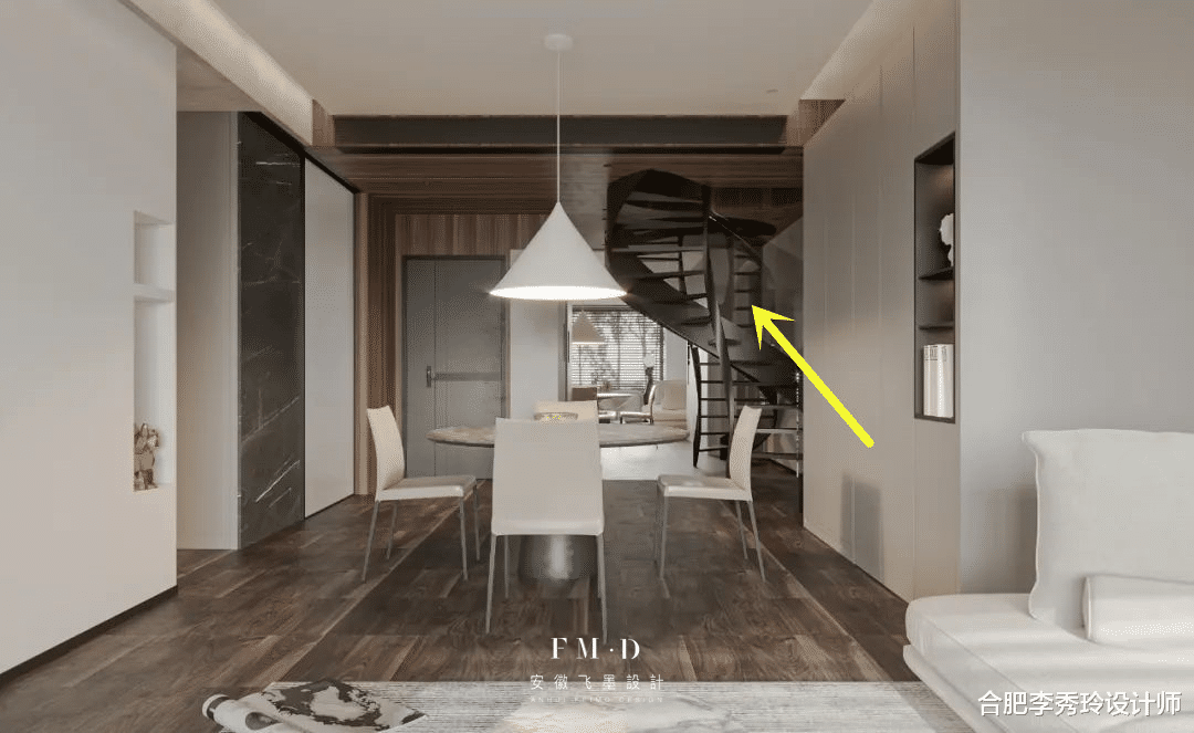 旋转楼梯不是“花瓶”，钢结构打造、螺旋而上，不比现浇的直梯差