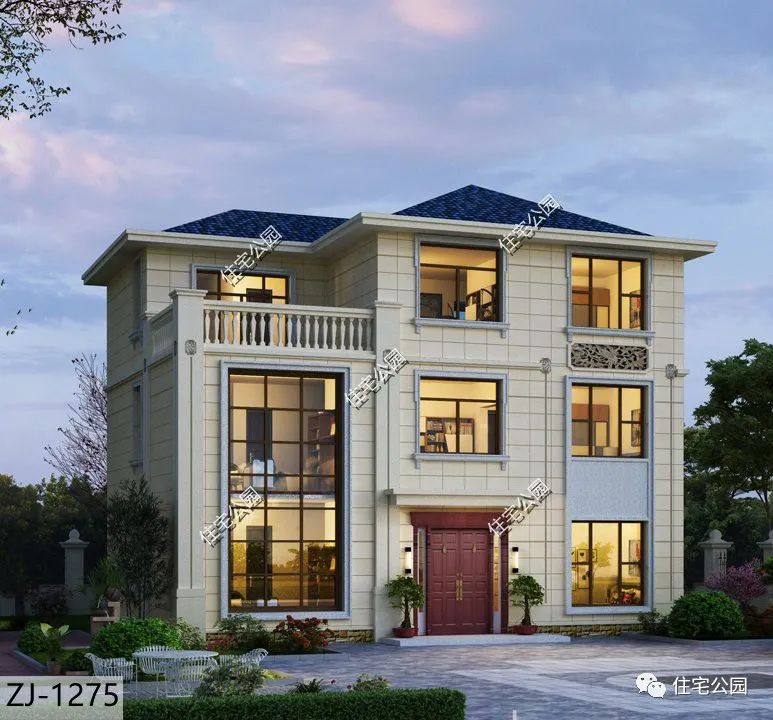 百搭经典造型，户型小巧精致，这套3层农村别墅，一定合你心意