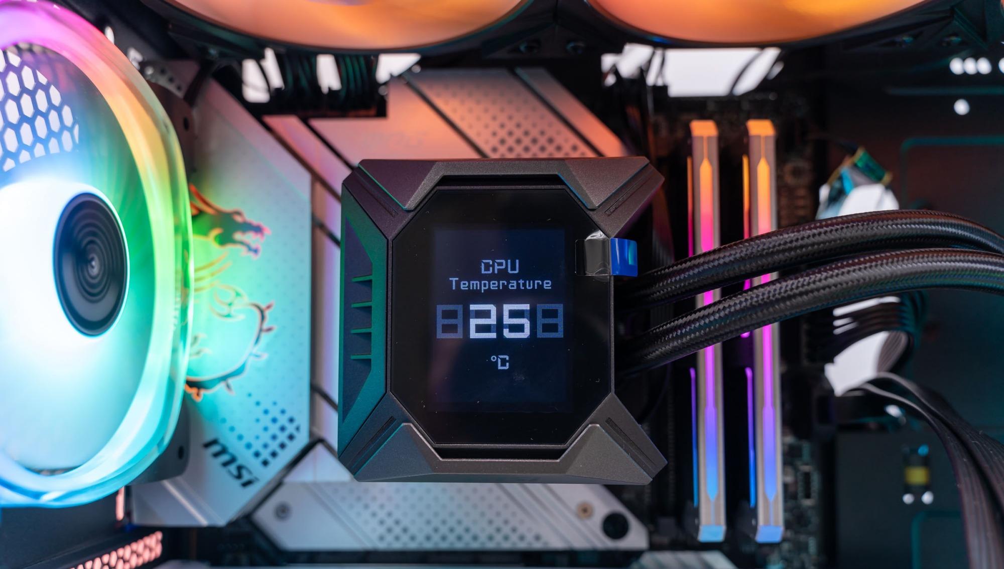 CPU|外观精致漂亮,性能非常强大、微星寒霜K360一体式水冷散热 评测