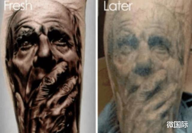纹身|年少时“耍帅”冲动去纹身,老了会变成怎样?看完你还敢纹身吗?