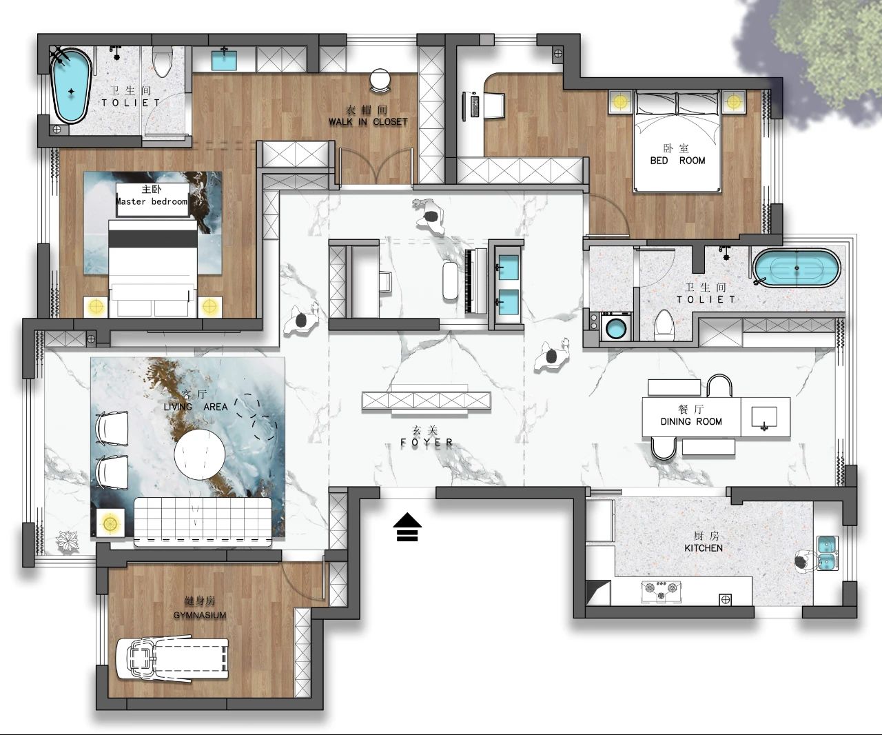 原创|刘思彤设计原创分享 御水澜湾197平户型深度解析！